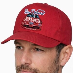 Vintage 1992 Bill Elliott Budweiser NASCAR Snapback Hat Official Licensed USA